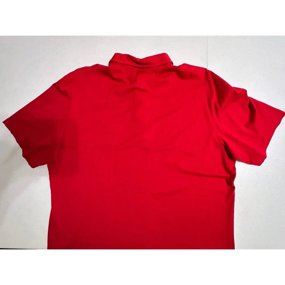 Polo Golf by Ralph Lauren Vintage‎ Lisle 1890 Horse Logo 90's Polo Shirt Red XL